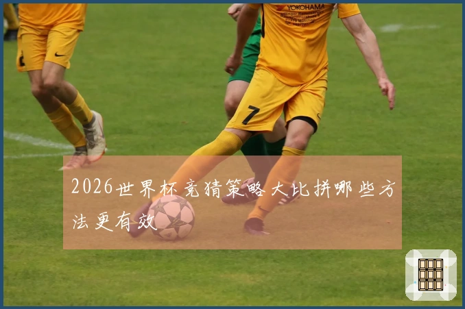 2026世界杯竞猜策略大比拼哪些方法更有效